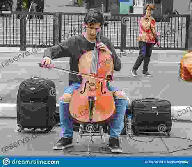 A Cellist Performing With Passion And Emotion On A Concert Stage. Sticking It Out: From Juilliard To The Orchestra Pit: A Percussionists S Memoir