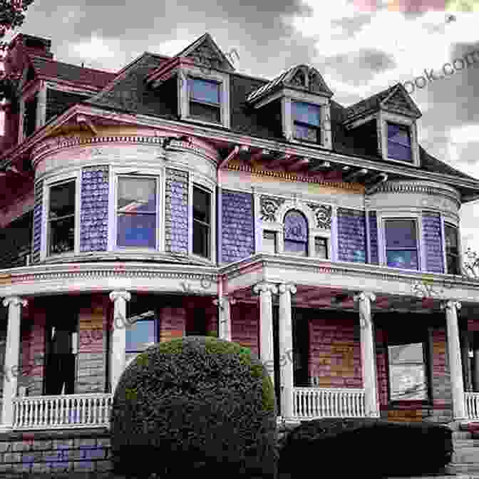 A Color Photograph Of A Victorian Mansion In Bridgeport, Connecticut. The House Is Painted White And Has A Large Porch With Intricate Gingerbread Trim. Bridgeport (Images Of America) Ken Sprecher