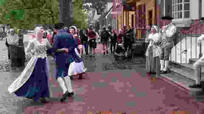 A Group Of People Walking Through Colonial Williamsburg HISTORY QUESTERS Colonies Trek Debra Collett