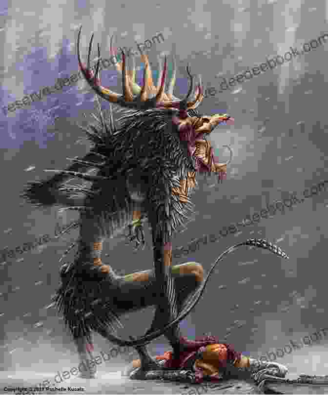 A Haunting Depiction Of A Wendigo Witchling With Glowing Eyes And Razor Sharp Claws, Emerging From The Shadows The Wendigo Witchling (Skinwalkers Witchling 2)