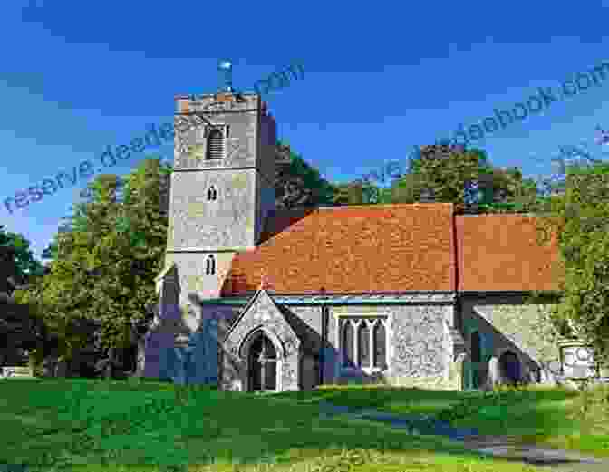 A Scenic View Of An Old English Village With A Church In The Background Literary By Paths In Old England