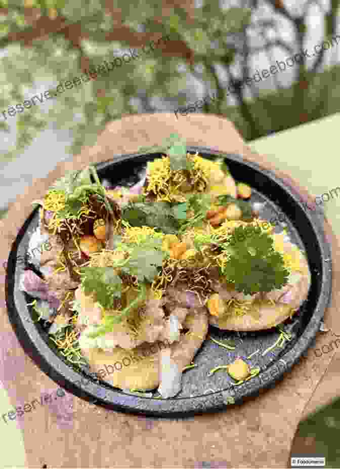 A Tasty Sev Puri Street Food Dish From Mumbai, India. 101 Indian Street Food Dishes To Eat Before You Die