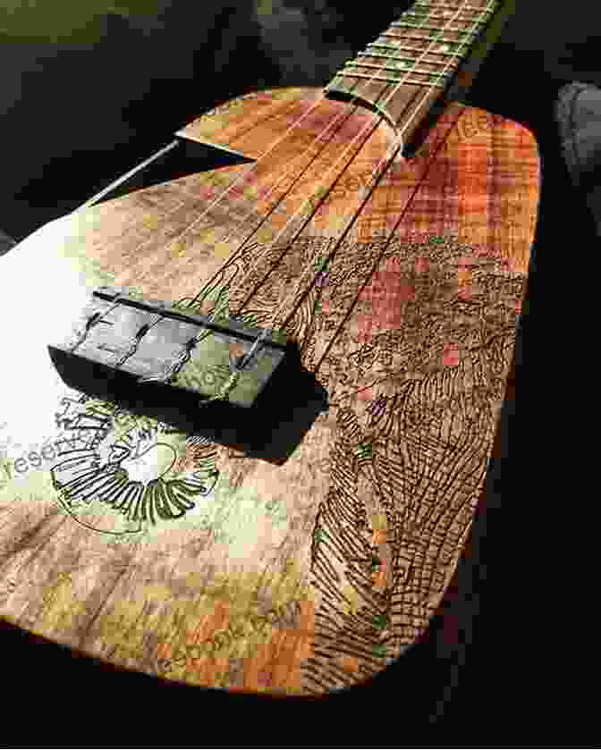 A Ukulele With A Wooden Body And A Pineapple Shaped Headstock Christmas Songs Strum Together: For Ukulele Baritone Ukulele Guitar Banjo Mandolin