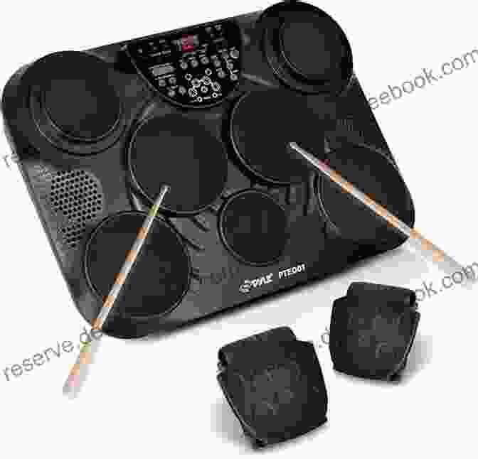 An Electronic Drum Kit With Digital Pads And Drum Sounds. The Drum Book: A History Of The Rock Drum Kit