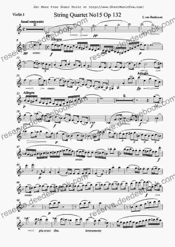 Beethoven String Quartet No 15 Op 132 Full Score Ludwig Van Beethoven String Quartet No 15 Op 132 A Full Score