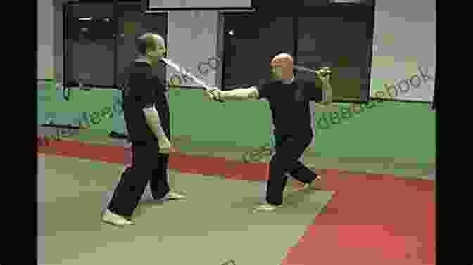 Chris Allton Practicing Swordsmanship With A Fellow Knight. Knight School Chris Allton