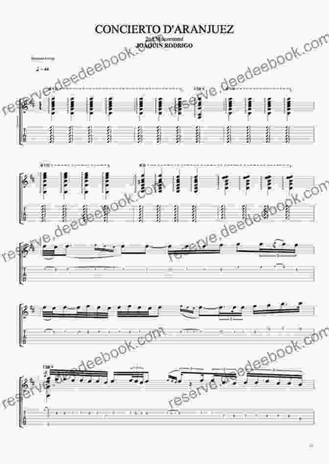 Classical Guitar Tab Of Joaquín Rodrigo's Concierto De Aranjuez The Huge Of Classical Guitar Solos In TAB: Play Weddings Or Any Gig With These Great Arrangements Of Music From The Renaissance To Ragtime (Guitar)