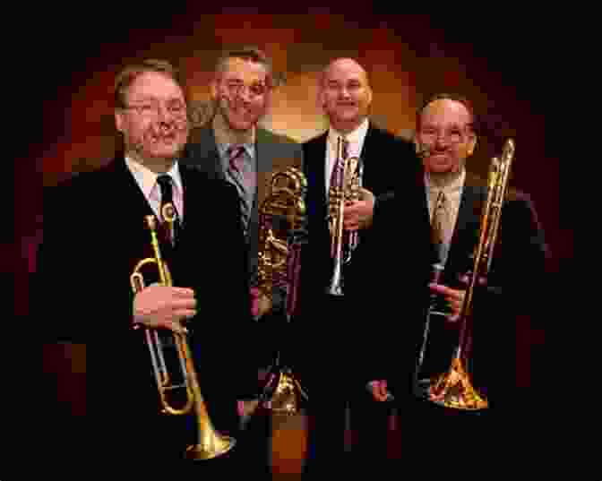 Four Brass Quartets Performing On Stage During Trombone Christmas (Trombone 2 T C ) Christmas For Four Brass Quartet: Medley Of 10 Christmas Carols