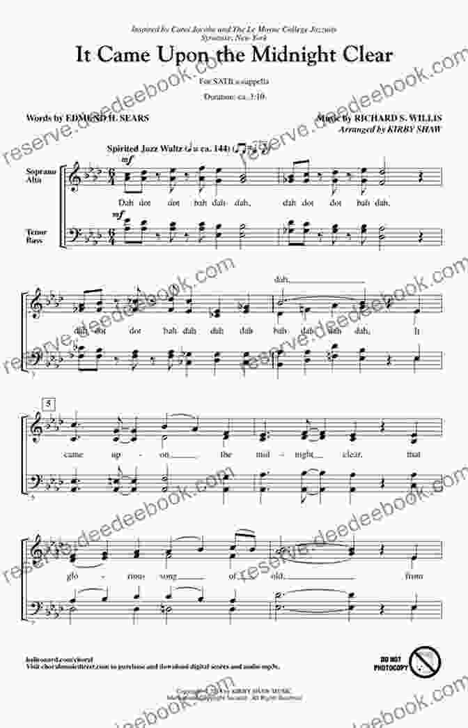 It Came Upon A Midnight Clear Sheet Music (Trombone 2 B C ) Christmas For Four Brass Quartet: Medley Of 10 Christmas Carols