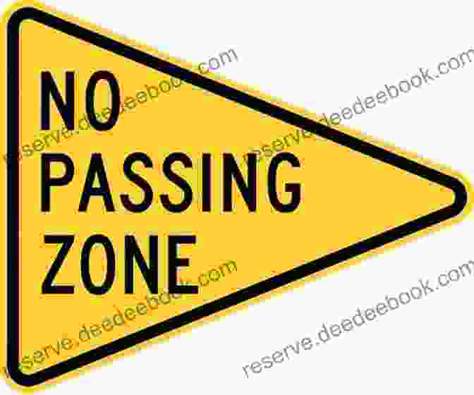 No Passing Zone Description: No Passing Zone Sign 2024 DRIVERS PERMIT TEST FOR FLORIDA: With 330 Questions And Answers For DMV Written Exam Preparation (Study Guide) For New Drivers