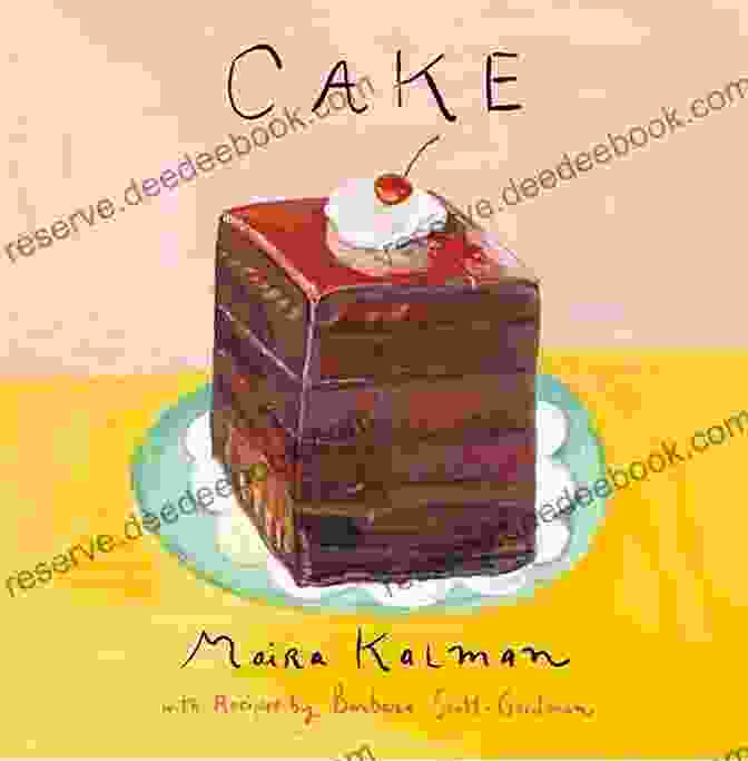 Recipe Page From Maira Kalman's Cake Cookbook For Chocolate Layer Cake. Cake: A Cookbook Maira Kalman