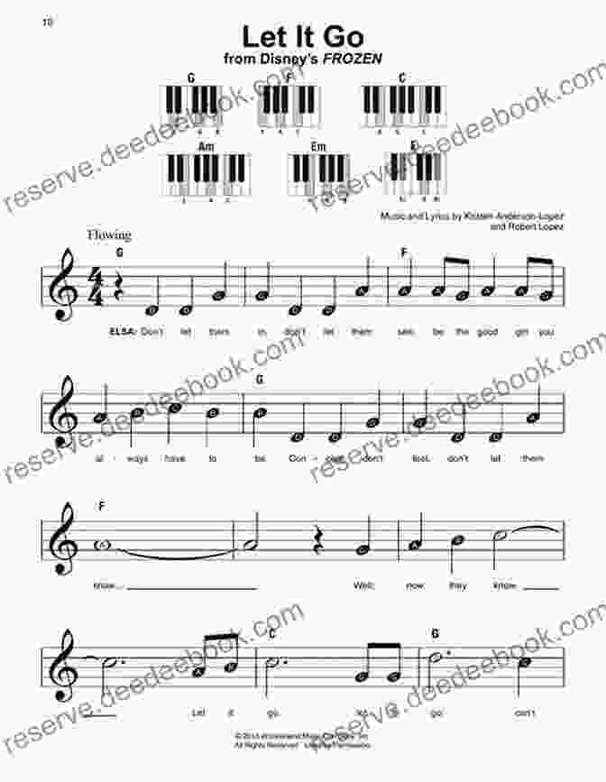 Sheet Music For Let It Go, An Easy Piano Piece For Beginners From The Frozen Soundtrack French Horn Sheet Music With Lettered Noteheads 1: 20 Easy Pieces For Beginners