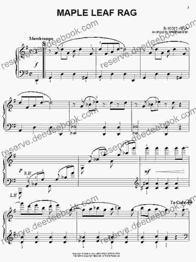 Sheet Music For Maple Leaf Rag, An Easy Piano Piece For Beginners By Scott Joplin French Horn Sheet Music With Lettered Noteheads 1: 20 Easy Pieces For Beginners