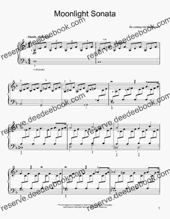 Sheet Music For Moonlight Sonata, An Easy Piano Piece For Beginners By Ludwig Van Beethoven French Horn Sheet Music With Lettered Noteheads 1: 20 Easy Pieces For Beginners