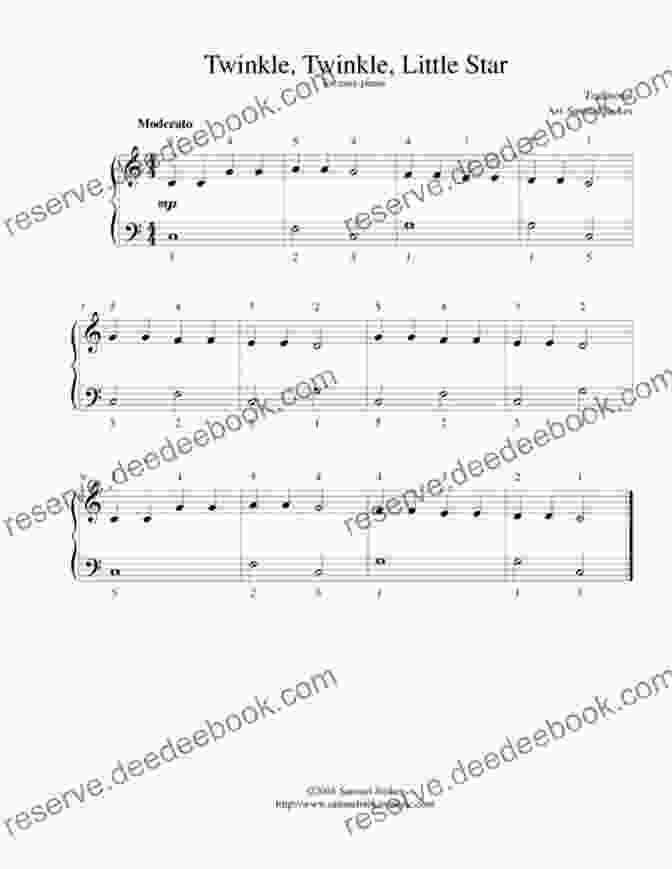 Sheet Music For Twinkle, Twinkle Little Star, An Easy Piano Piece For Beginners French Horn Sheet Music With Lettered Noteheads 1: 20 Easy Pieces For Beginners