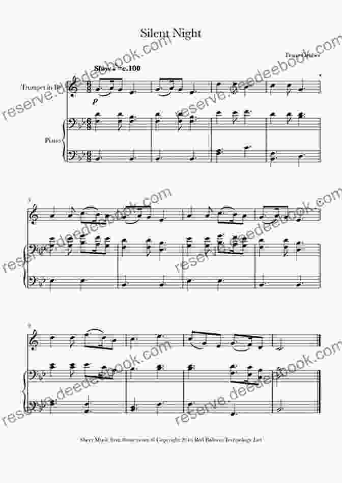 Silent Night Trumpet Sheet Music 20 Easy Christmas Carols For Beginners Trumpet 1