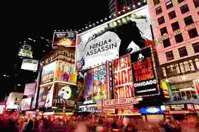 The Bright Lights Of Broadway Theaters In The Theater District Of Manhattan. Come With Me To New York: A Newyorker Guides You In The Big Apple