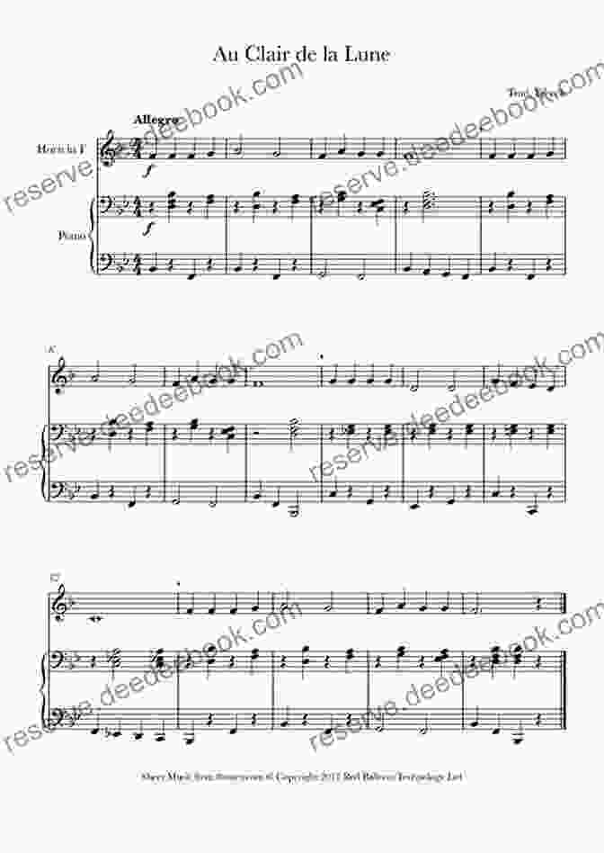 Trio For French Horn, Violin, And Piano Sheet Music Popular Standards For French Horn With Piano Accompaniment Sheet Music 1: Sheet Music For French Horn Piano