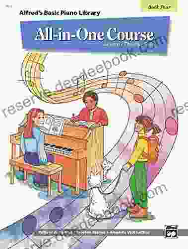 All In One Course For Children: Lesson Theory Solo 4 (Alfred S Basic Piano Library): Lesson * Theory * Solo